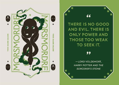 Mini-jeu de cartes et guide des arts sombres de Harry Potter