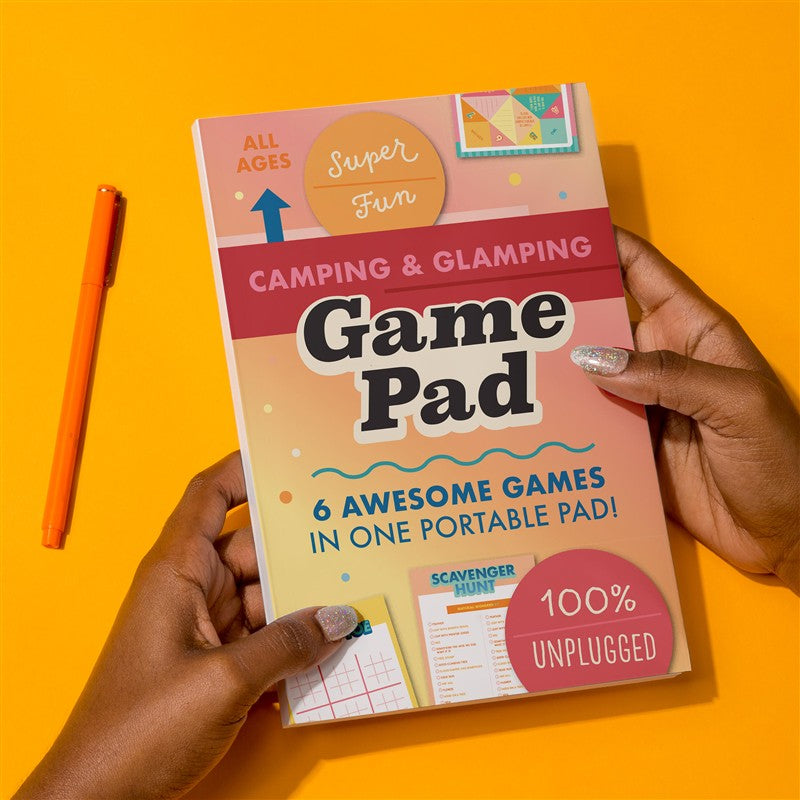 Camping &amp; Glamping On-The-Go Game Pad, Glamping &amp; Outdoor Activity Book for Kids