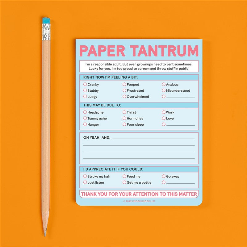 Paper Tantrum Nifty Note Pad (Pastel Version)