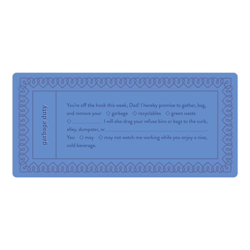Fill in the Love Dad Vouchers, Book of 15 Dad Coupons