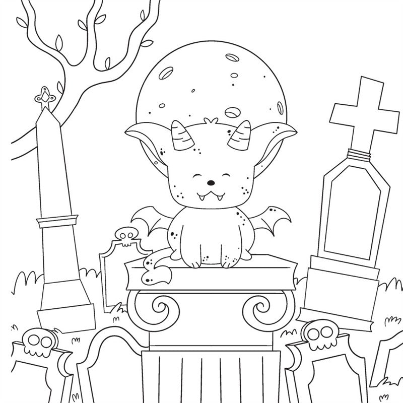 Creepy Cozy Gargoyles: A Coloring Book