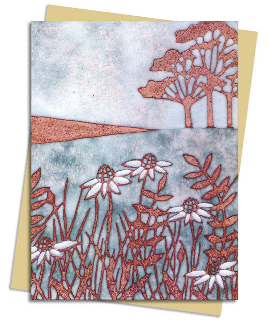 Janine Partington: Copper Foil Meadow Scene Greeting Card Pack