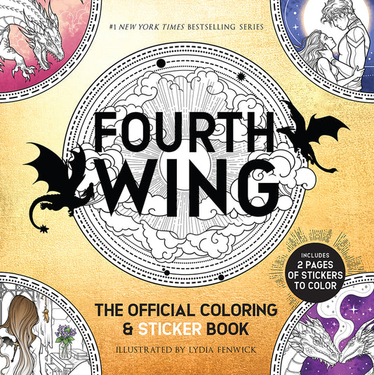 Fourth Wing: The Official Coloring &amp; Sticker Book (Includes 2 Pages of Stickers to Color)