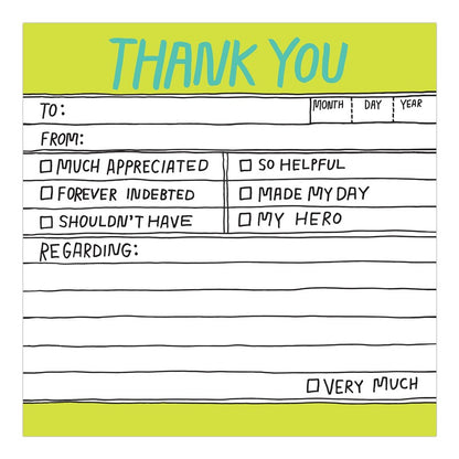 Hand-Lettered Thank You Sticky Notes