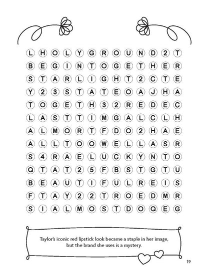 The Unofficial Super Swiftie Word Search Book (Volume 1)