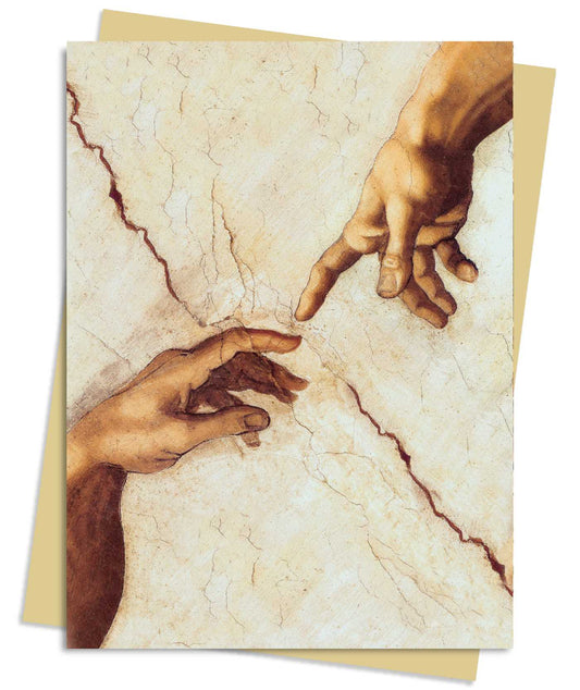 Paquet de cartes de vœux Michaelangelo : Creation Hands