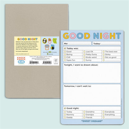 Good Night Playtime Pad with Sticker Sheet
