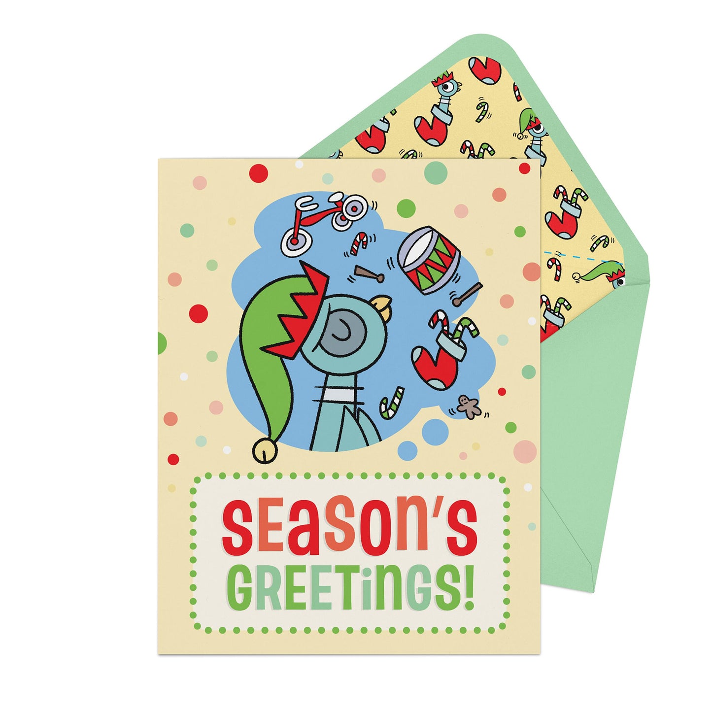 The Pigeon Season's Greetings! Greeting Card