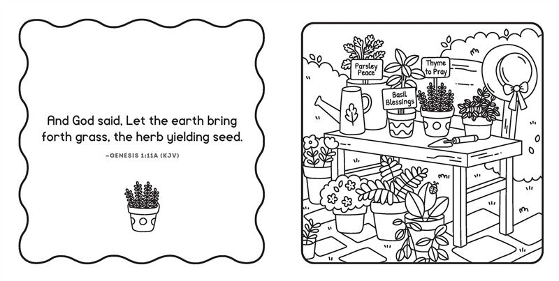 Simple Gifts Christian Coloring: Garden Glory