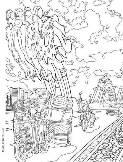 Creative Haven Bridges Coloring Book