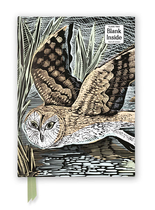 Angela Harding: Marsh Owl (Foiled Blank Journal)
