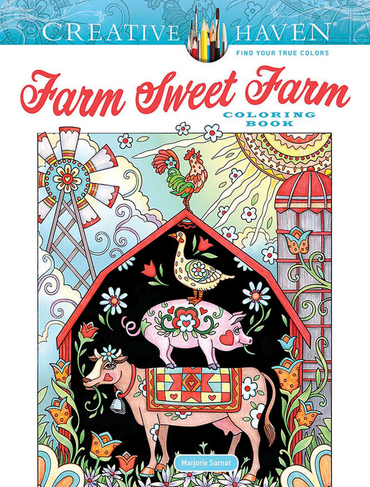 Creative Haven Farm Sweet Farm Coloring Book