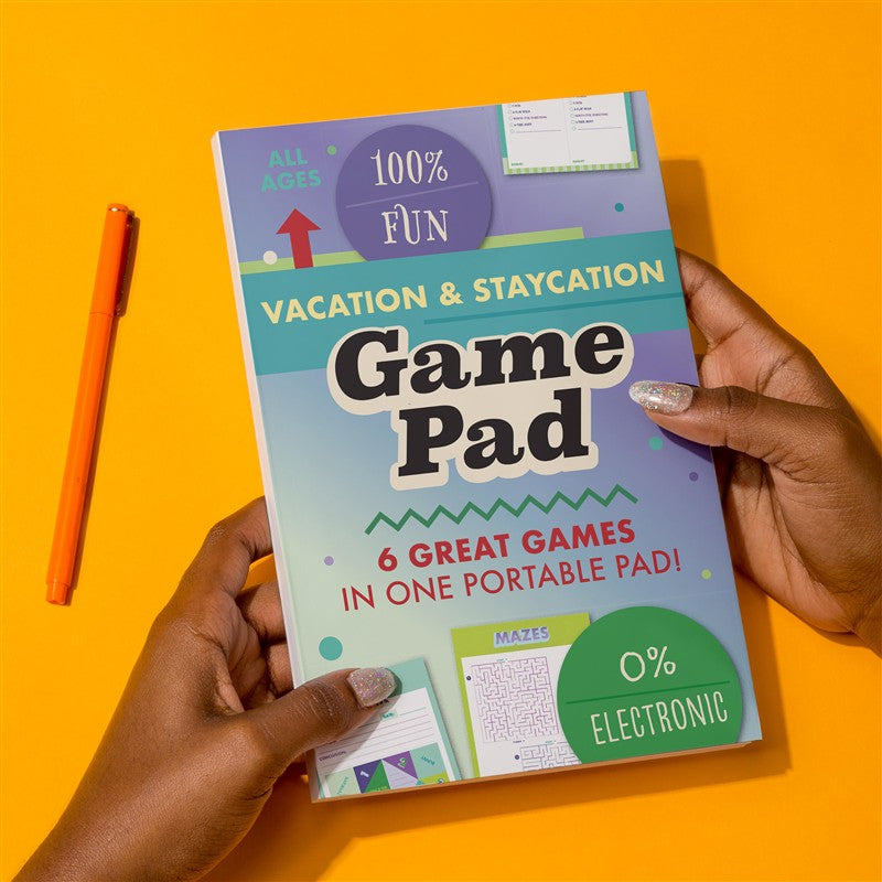 Vacation &amp; Staycation On-The-Go Game Pad, Vacation &amp; At-Home Activity Book for Kids