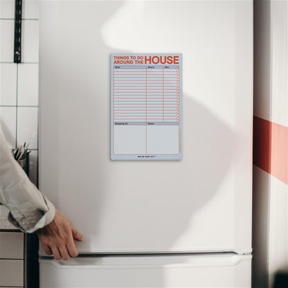 Things to Do Around the House Notepad with Magnet (Pastel Edition)