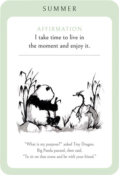 Big Panda and Tiny Dragon Affirmation Cards