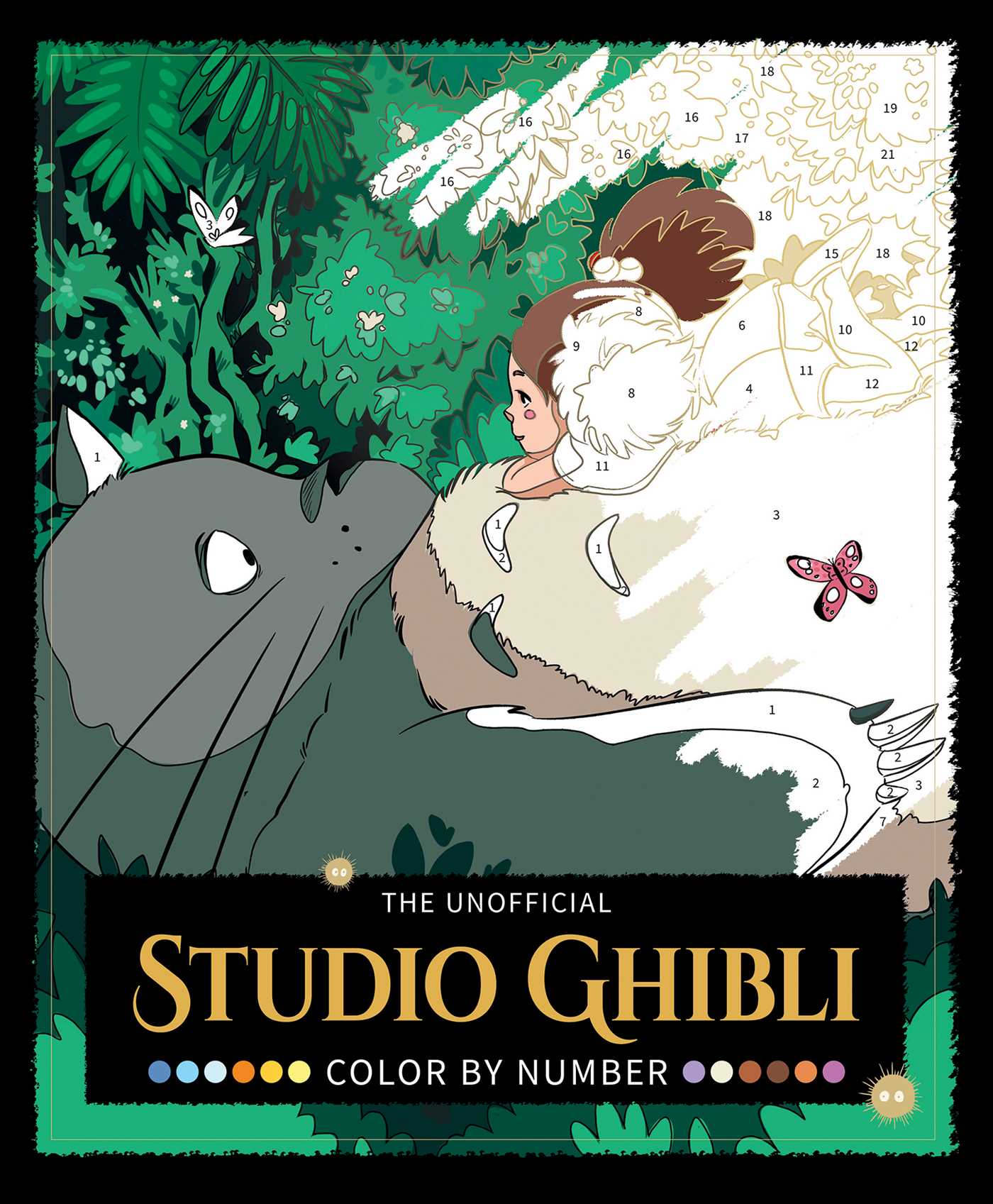 The Unofficial Studio Ghibli Color by Number Book