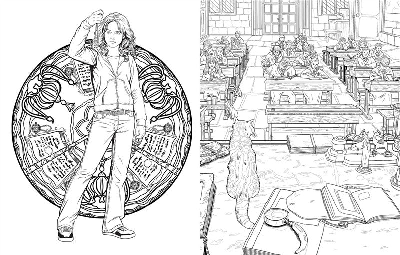 Harry Potter: Magical Places and Characters Coloring Book