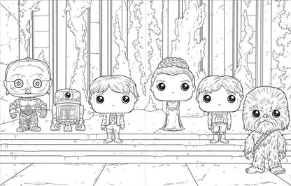 Star Wars: The Official Funko POP! Coloring Book
