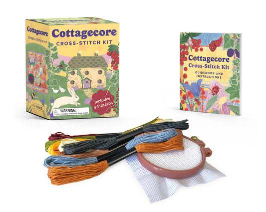 Kit de broderie au point de croix Cottagecore