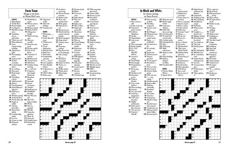 Unplugged Weekend Crosswords