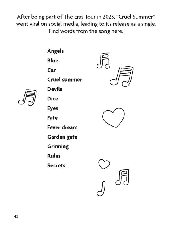 The Unofficial Super Swiftie Word Search Book (Volume 1)