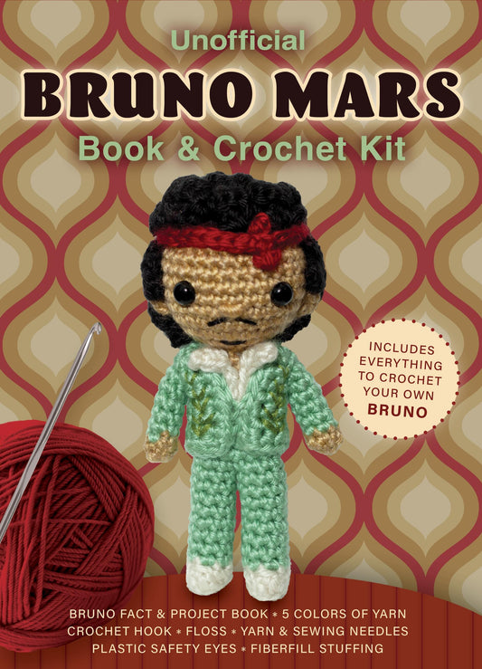 Unofficial Bruno Mars Book and Crochet Kit