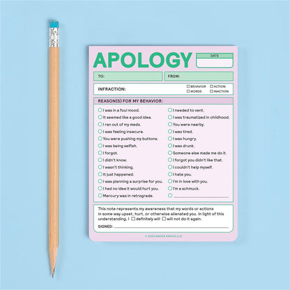 Apology Nifty Note (Second Edition)