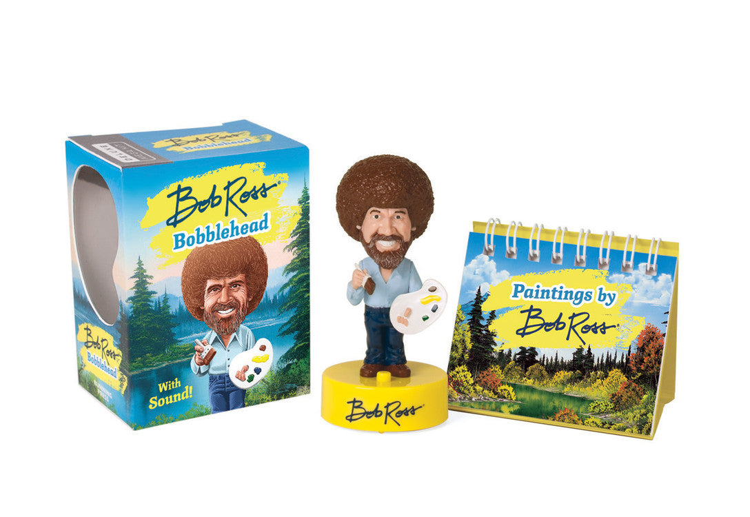 Figurine à tête branlante de Bob Ross