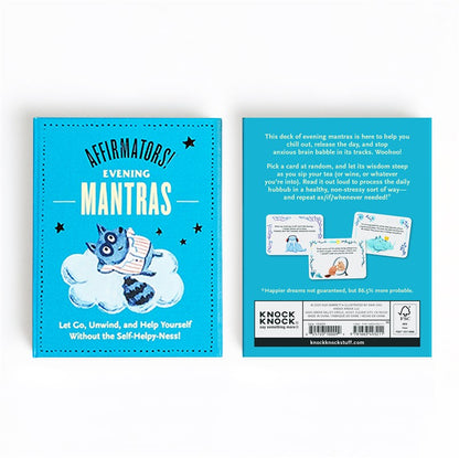 Affirmators! Mantras Evening Night Affirmation Cards Deck (30 Cards)