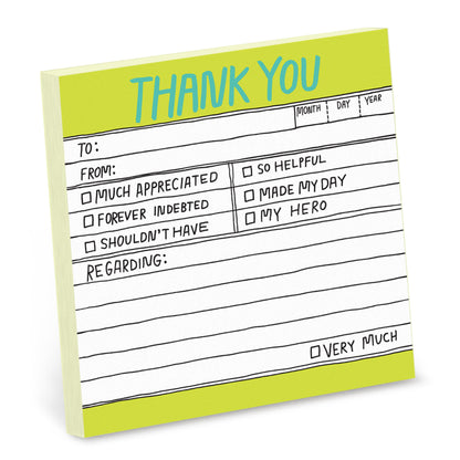 Hand-Lettered Thank You Sticky Notes