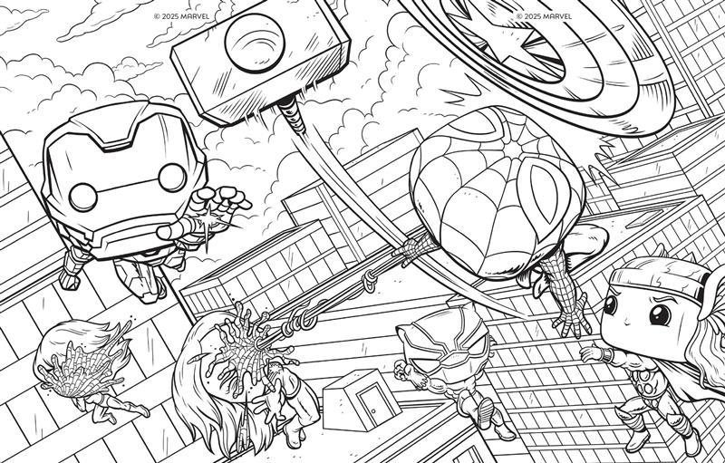 Marvel: The Official Avengers Funko POP! Coloring Book