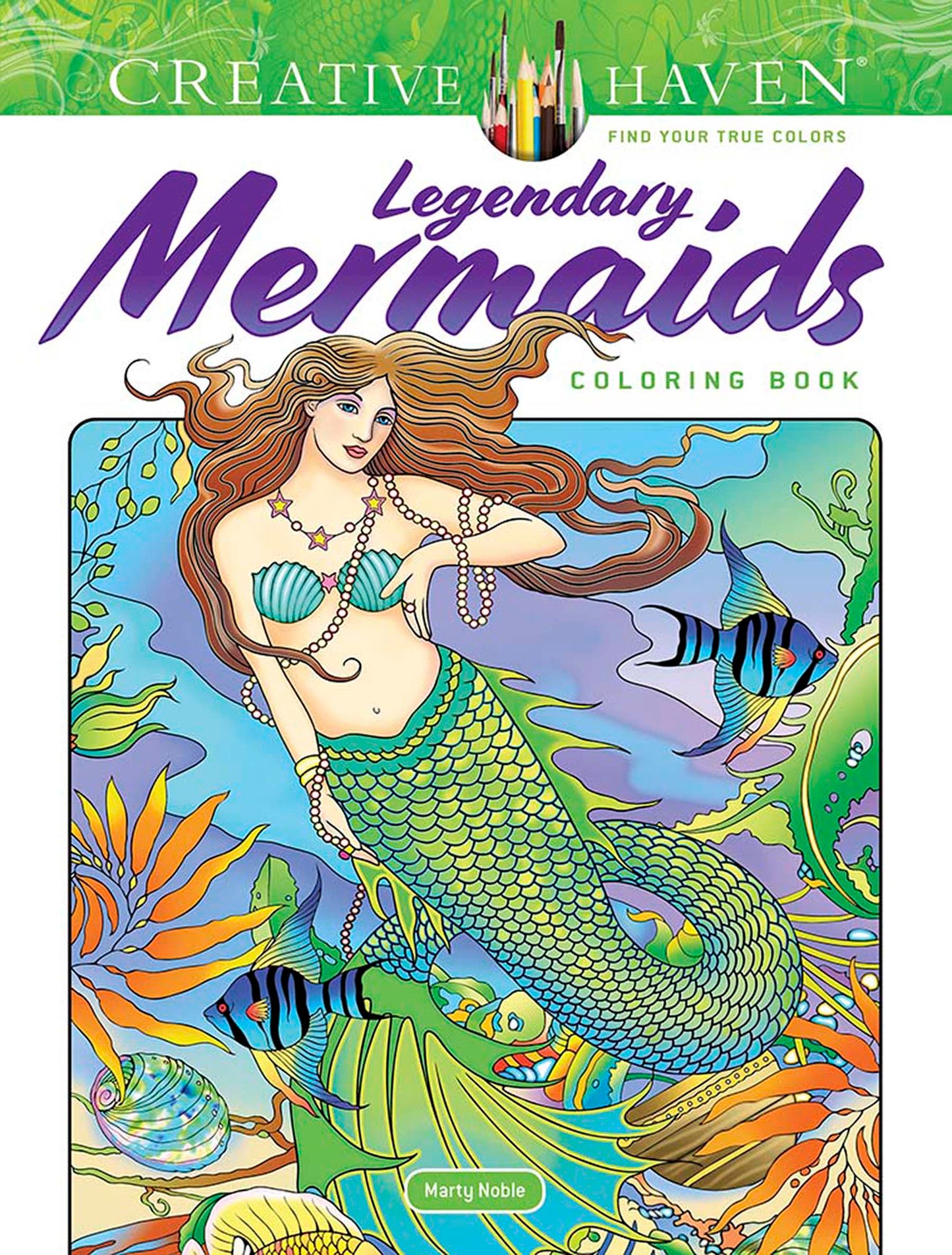 Creative Haven Legendary Mermaids Coloring Book