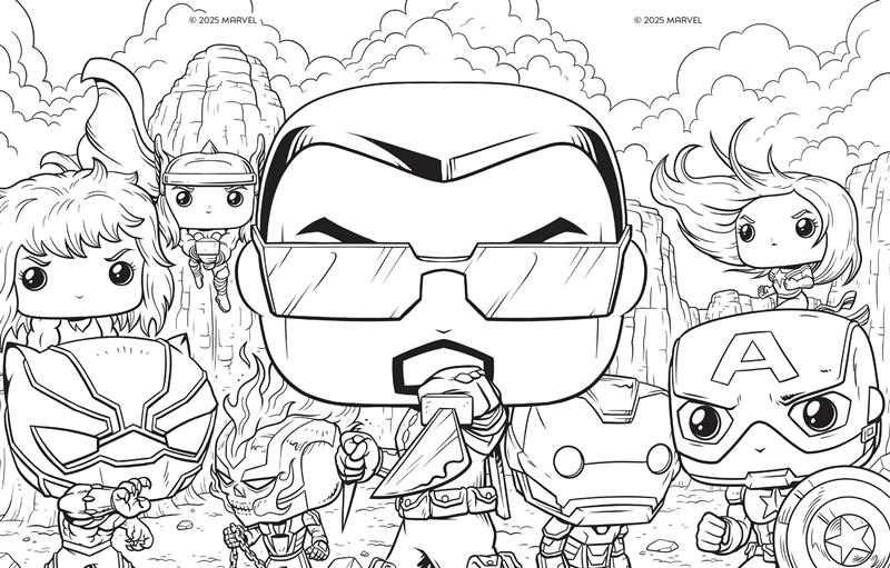 Marvel: The Official Avengers Funko POP! Coloring Book