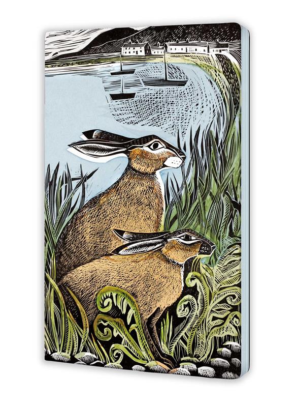 Angela Harding: Rathlin Hares (Soft Touch Journal)