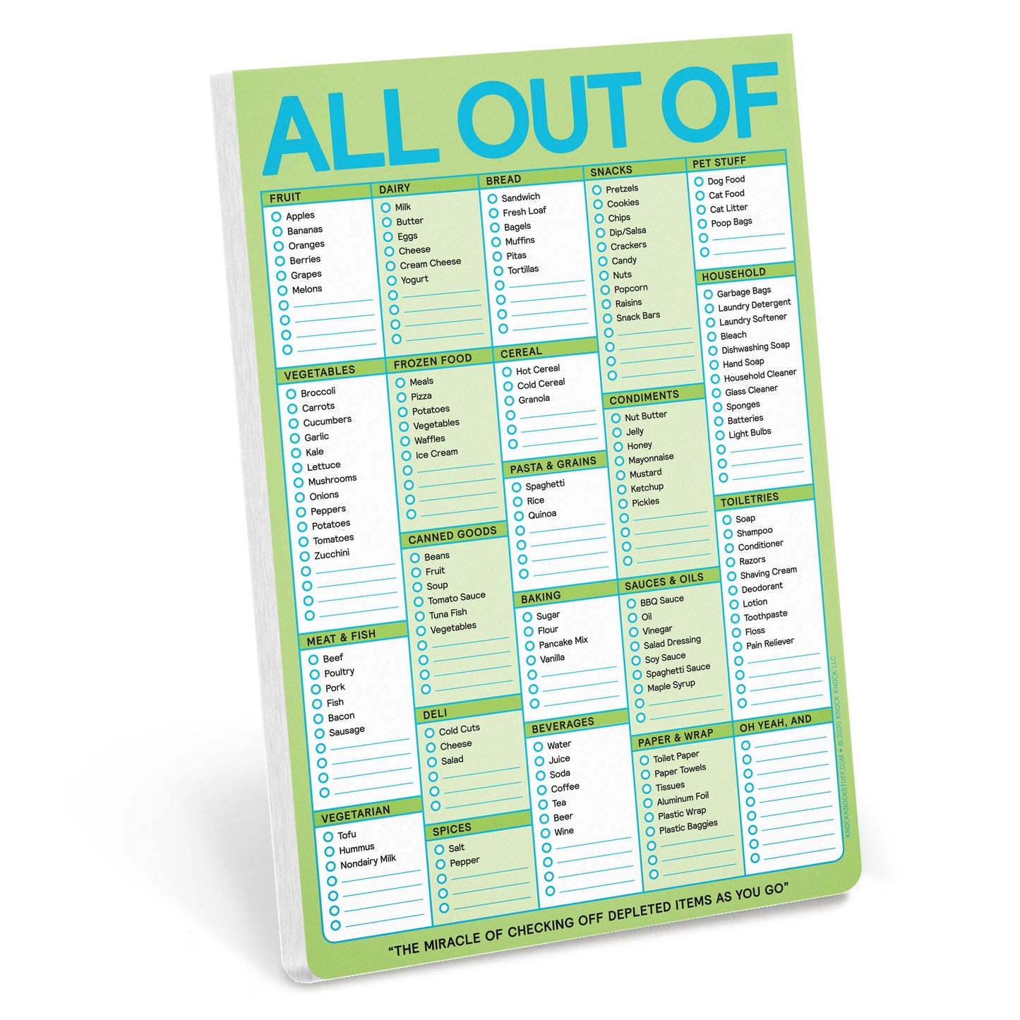 All Out Of Pad with Magnet (Pastel Version)