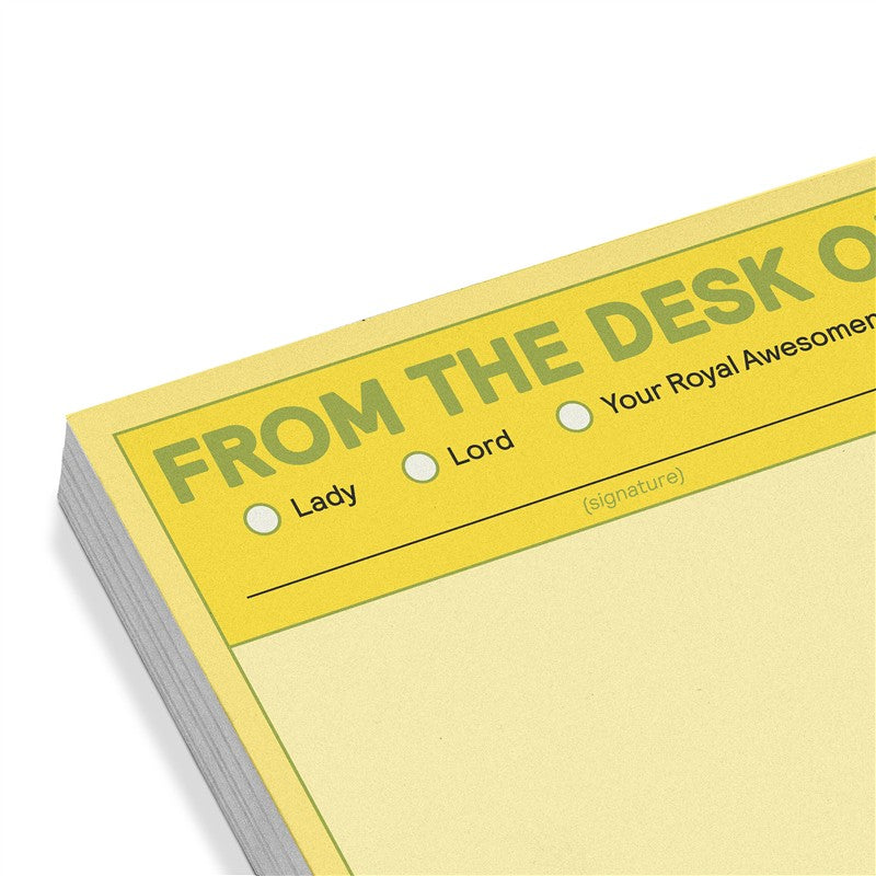 From the Desk Of Sticky Note