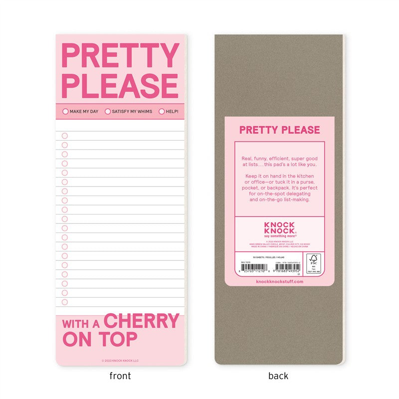 Pretty Please Make-A-List Pad