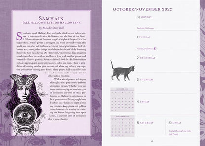 The Modern-Day Witch 2023 Wheel of the Year 17-Month Planner