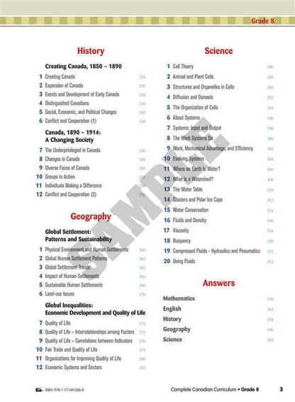 Complete Canadian Curriculum 8 (Revised &amp; Updated)