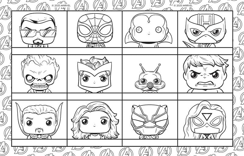 Marvel: The Official Avengers Funko POP! Coloring Book