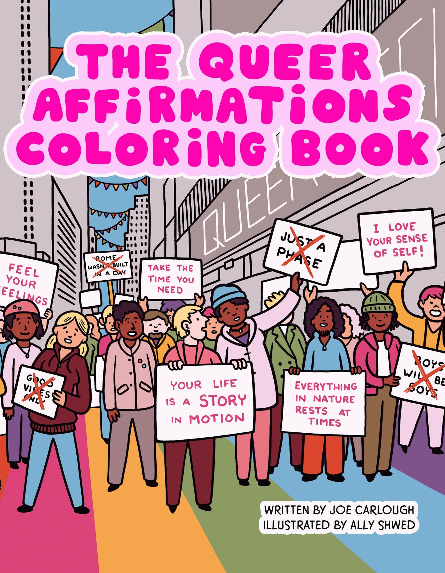 Livre de coloriage sur les affirmations queer, Le