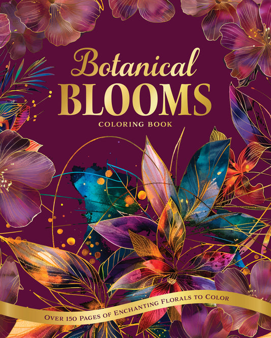 Botanical Blooms Coloring Book