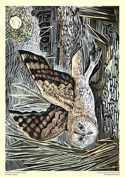 Adult Jigsaw Puzzle Angela Harding: Marsh Owl