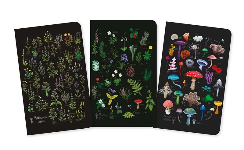 Anna Stead: Herbals Set of 3 Mini Notebooks