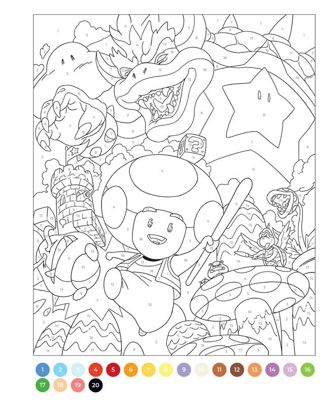 The Unofficial Video Games Color by Number Book