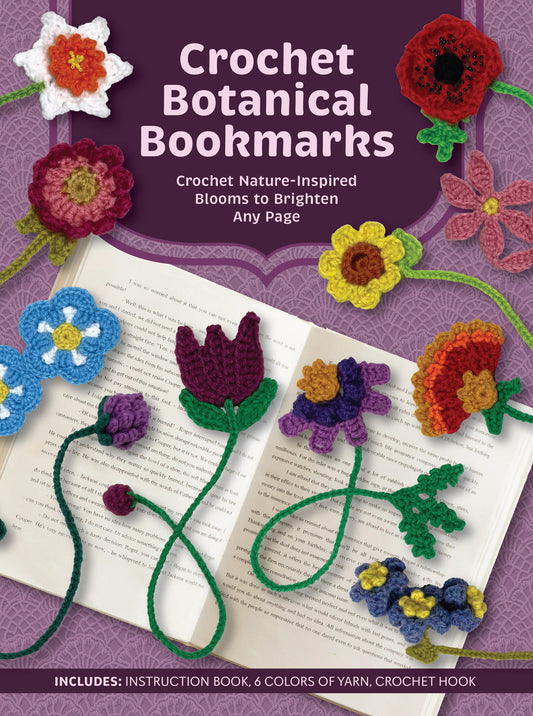 Crochet Botanical Bookmarks