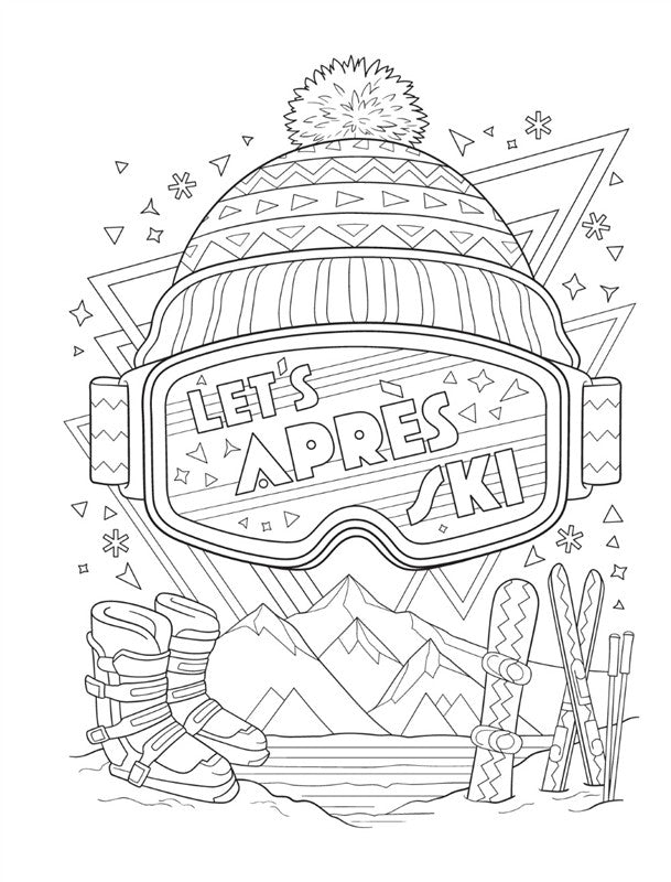 Creative Haven Après All Day Coloring Book
