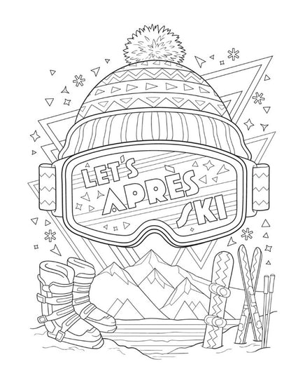 Creative Haven Après All Day Coloring Book