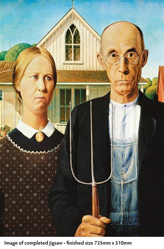 Adult Jigsaw Puzzle Grant Wood: American Gothic