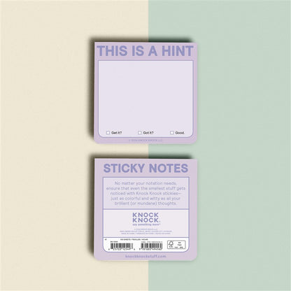 This Is a Hint Sticky Note